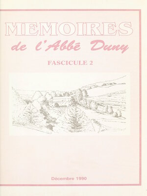 cover image of Mémoires de l'Abbé Duny